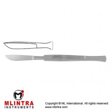 Dissecting Knife / Opreating Knife Bellied Blade - Fig. 3 Stainless Steel, 14 cm - 5 1/2"